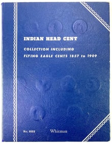 Group of (52) Indian Head Cents in Whitman Album