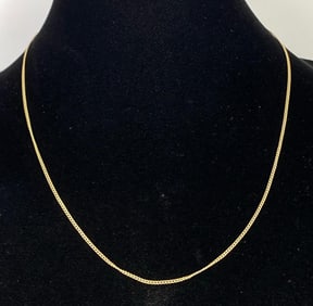 12K Gold Chain Necklace