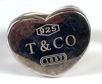 Sterling Silver Tiffany and Co. Chunky Heart Ring