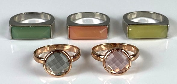 Group of 5 Costume Jewelry Rings
