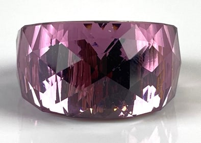Swarovski Crystal Pink/Purple Faceted Ring