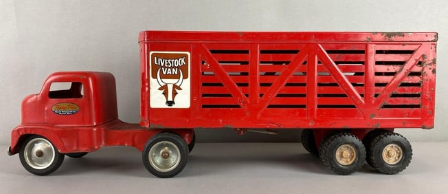 Tonka and ERTL Steel Pressed Cattle Hauler