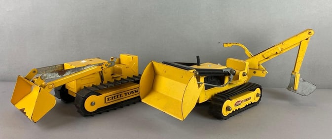 Group of 2 Pressed Steel Toys