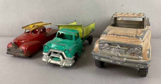Group of 3 Pressed Steel Trucks