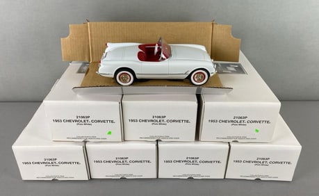Group of 8 AMT ERTL 1953 Chevrolet Corvette
