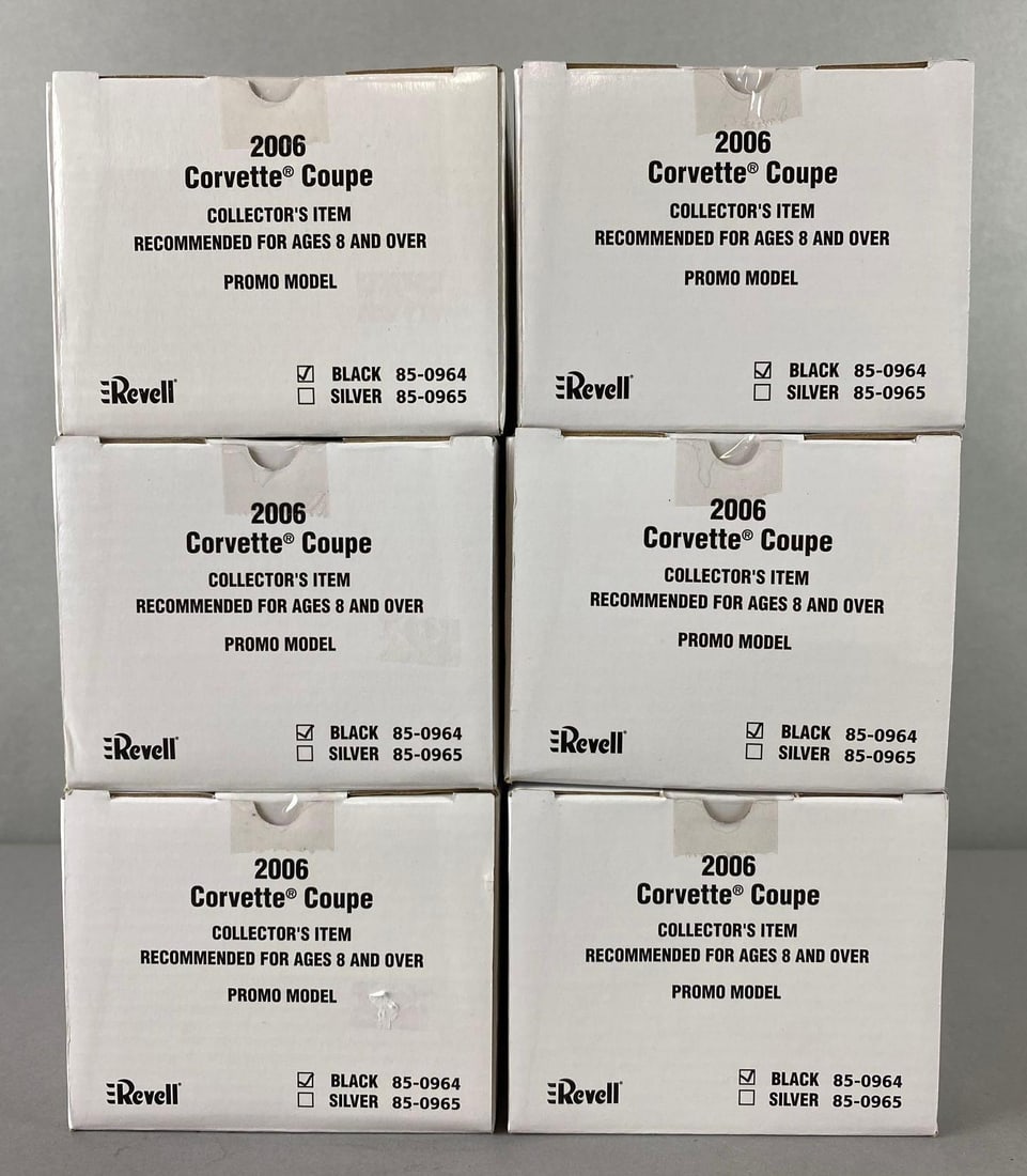 Group of 6 Revell 2006 Corvette Coupe Promotional Model Cars (1 of 2)