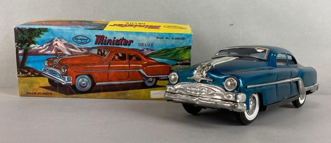 Amar Toy Minister Delux Tin Litho Friction Car