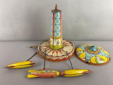 J Chein And Co. Tin Litho Ride A Rocket