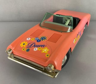 1970s Topper Dawn Doll Plastic Convertible Car