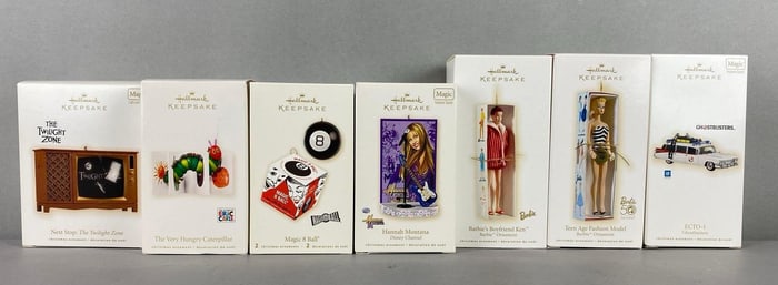 Group of 7 Hallmark Keepsake Christmas Ornaments