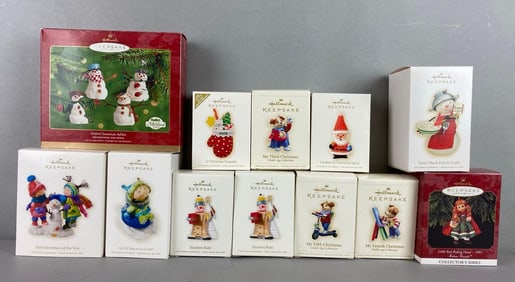 Group of 12 Hallmark Keepsake Christmas Ornaments