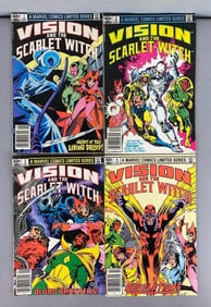 Group of 4 Marvel Comics Vision and the Scarlet Witch Comic Books