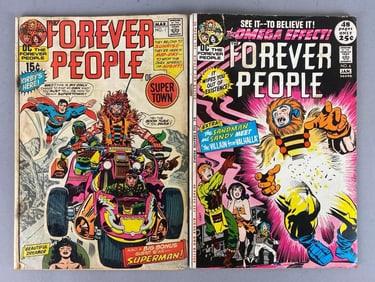 Group of 2 DC Comic The Forever People Comic Books