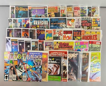 Group of 50 Assorted Comic Books and More