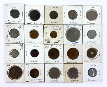 Group of 20 Foreign Coins