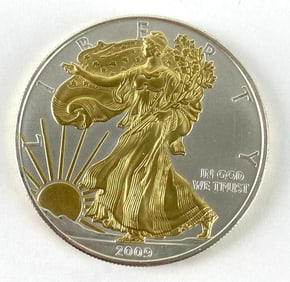 2009 US $1 American Silver Eagle 1 oz Silver Bullion Coin