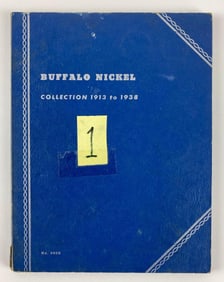 Group of 49 Silver Buffalo Nickels in a Whitman Folder