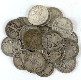 Group of 20 Walking Liberty Half Dollars