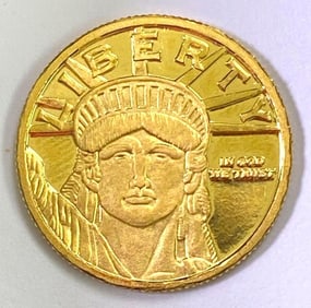 Money Metals Exchange Statue of Liberty 1/10oz .999 Fine Gold Coin