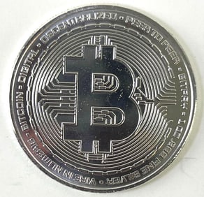 HTF Bitcoin 1 oz .999 Fine Silver Round