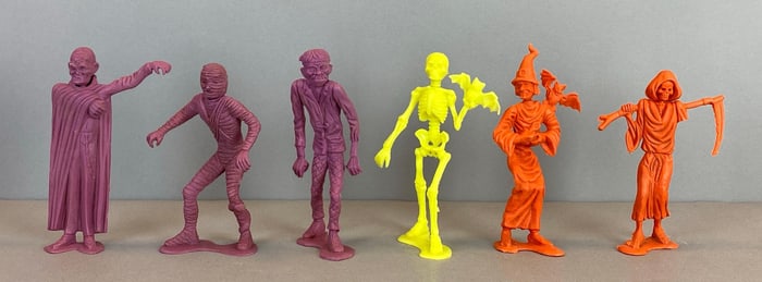 Group of 5 1960s MPC Monster Resin Figurines