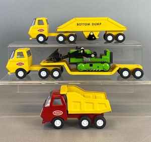 Group of 4 Vintage Tonka Pressed Steel Toys