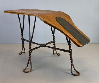 Antique Royal Metal Shoe Salesmen Fitting Stool