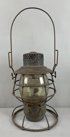 Antique Adlake Reliable Pennsylvania Lines Railroad Kerosene Lantern