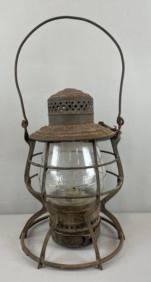 Antique Adlake The Adam's Santa Fe Route Kerosene Railroad Lantern (1 of 6)