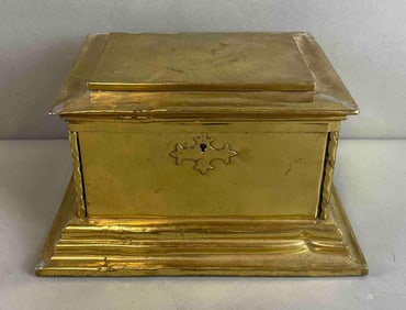 1909 Brass Tobacco Humidor