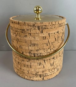 Kraftware Cork 3-Quart Ice Bucket with Dial-a-Drink Lid