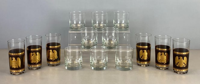 Group of Tumblers and Rock Glasses