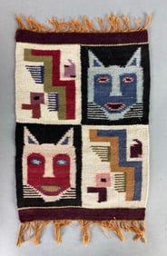 Small Mexican Wool Handwoven Tapestry/Rug