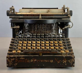 Antique Smith Premier No. 2 Double Keyboard Typewriter