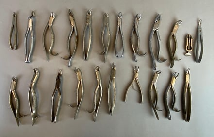 Group of Vintage Dental Forceps