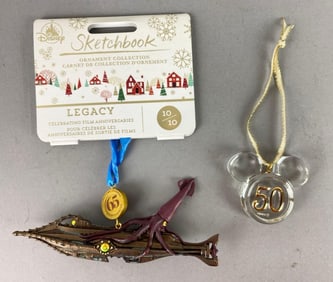Group of 2 Disney Ornaments
