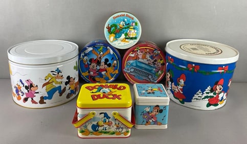 Group of 7 Disney Tins