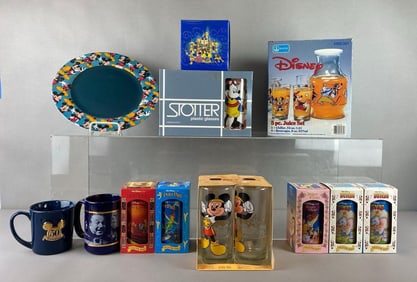 Group of Disney Drink Ware and More