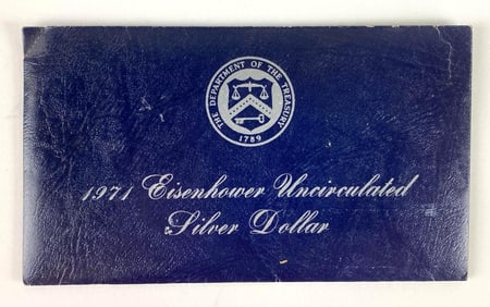 1971 US Mint Eisenhower Uncirculated Silver Dollar