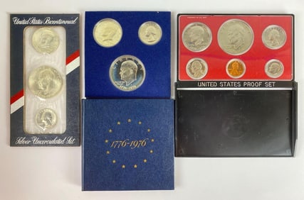 Group of 3 1976 US Mint Proof Coin Sets
