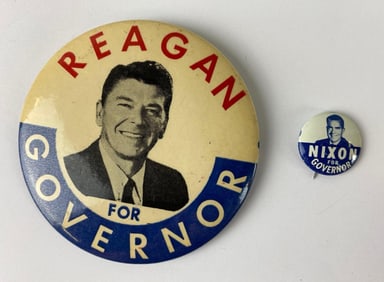 Group of 2 Political Button Pins