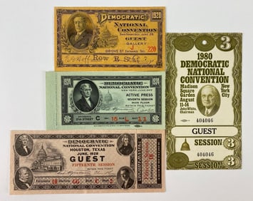Group of 4 Democratic National Convention Tickets