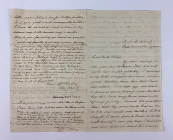 1861 West Point Civil War Cadet Letter and More