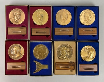 Group of 8 Inaugural Table Medals