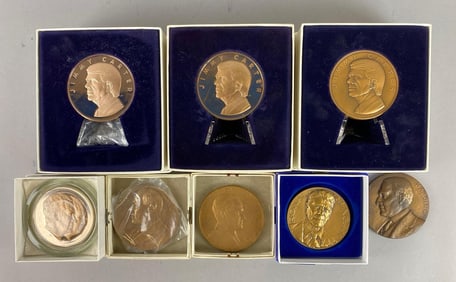 Group of 8 Inaugural Table Medals