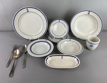 Group of 11 US Navy Dinnerware Items