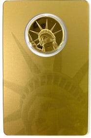 2023 PAMP Solomon Island $25 Statue Of Liberty 1/4 oz .9999 Fine Gold Proof