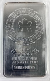 The Royal Canadian Mint 10 oz .999 Fine Silver Ingot/ Bar