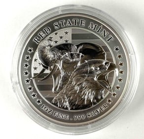 Red State Mint 1 Oz of .999 Fine Silver Round
