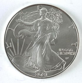 2021 US Mint American Silver Eagle 1 oz .999 Fine Silver Coin